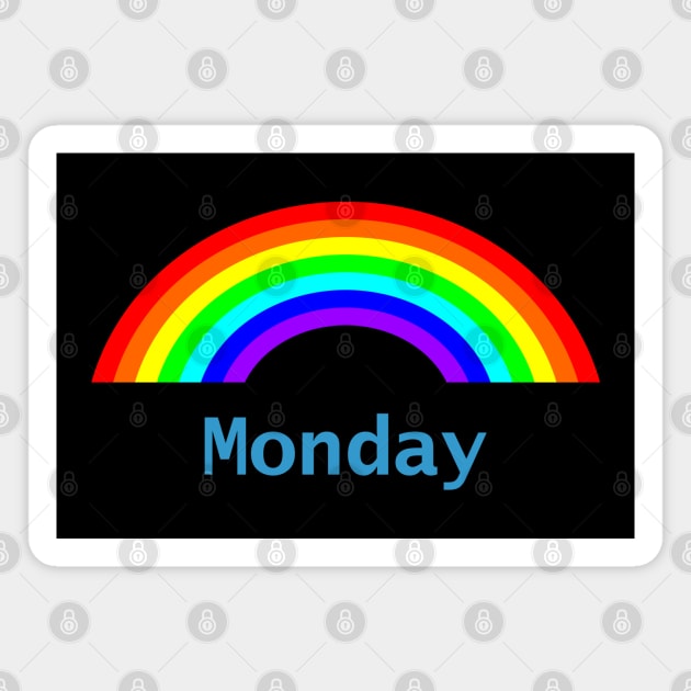 Monday Rainbow Magnet by ellenhenryart